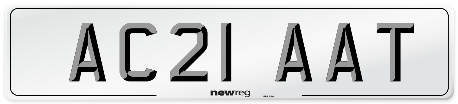 AC21 AAT Number Plate from New Reg